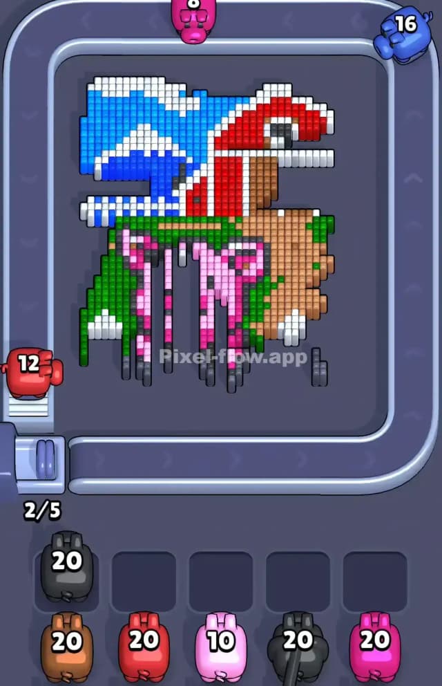 Pixel Flow Pig Level Solution 2