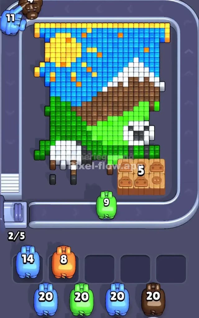 Pixel Flow Level 379 Solution 1