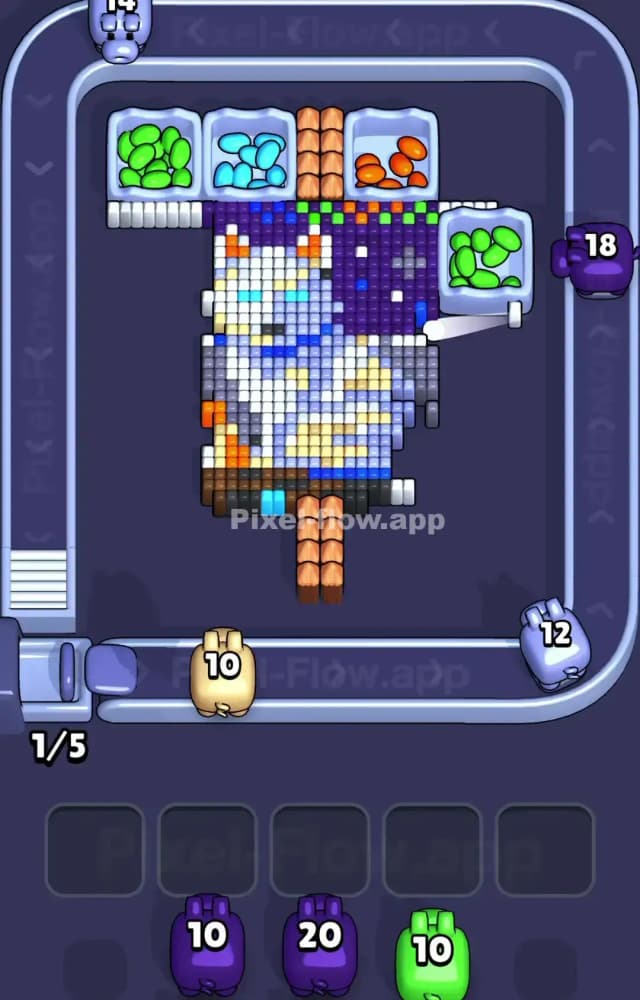 Pixel Flow Level 1251 Solution 2