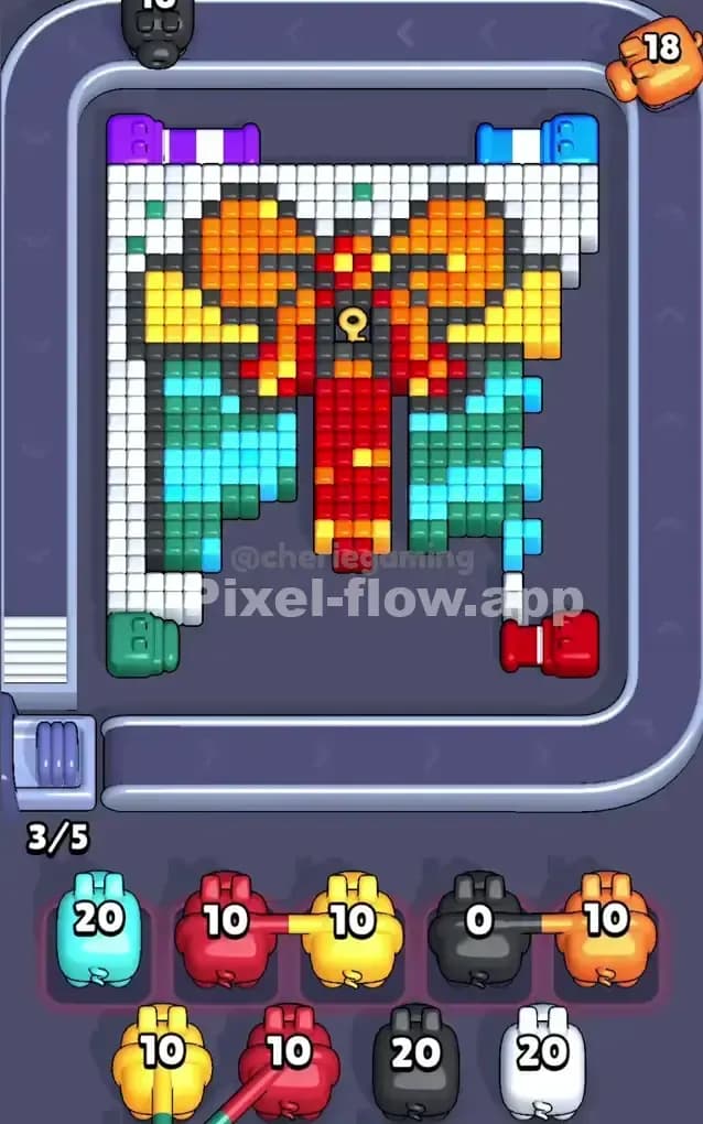 Pixel Flow Level 286 Solution 1