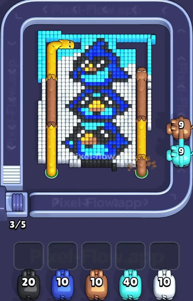 Pixel Flow Level 1231 Solution 2