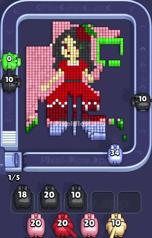 Pixel Flow Level 1375 Solution 2