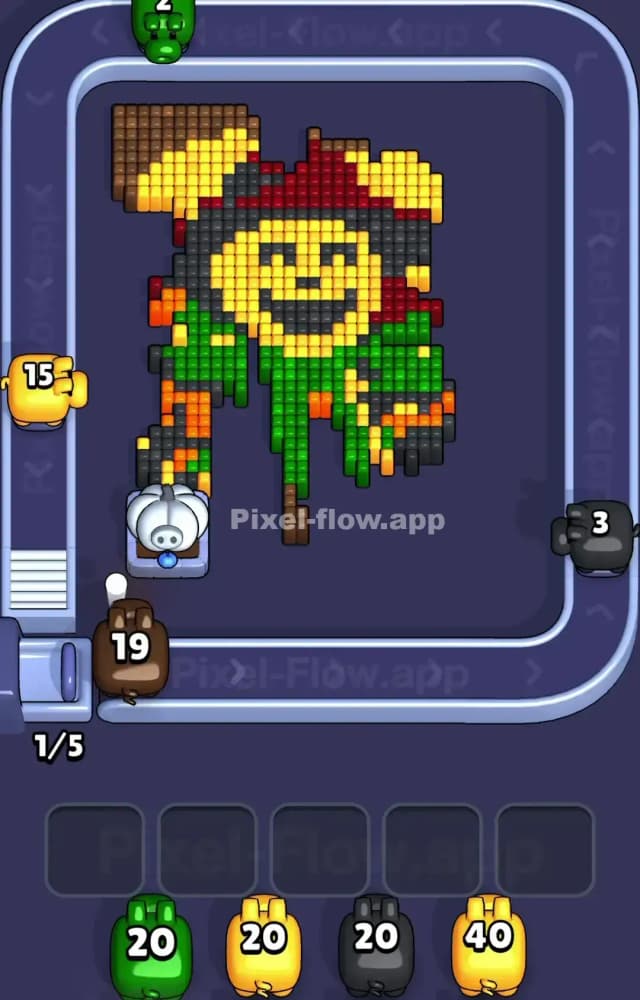 Pixel Flow Level 1236 Solution 2