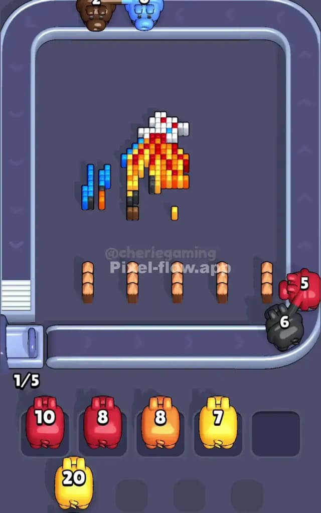 Pixel Flow Level 629 Solution 3