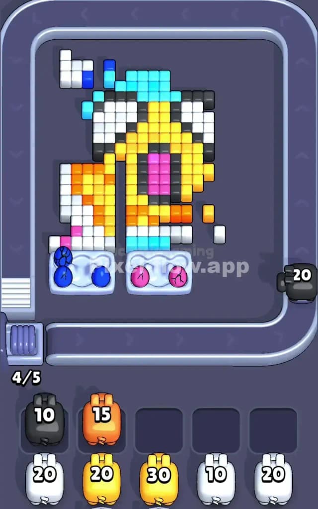 Pixel Flow Level 141 Solution 2