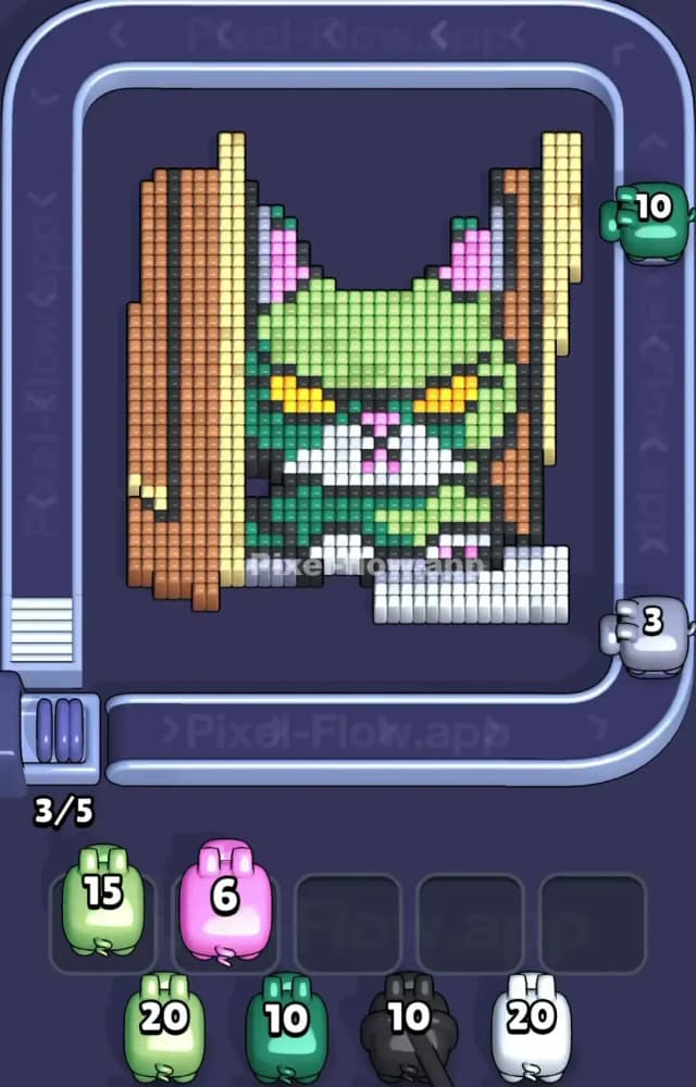 Pixel Flow Level 1194 Solution 1