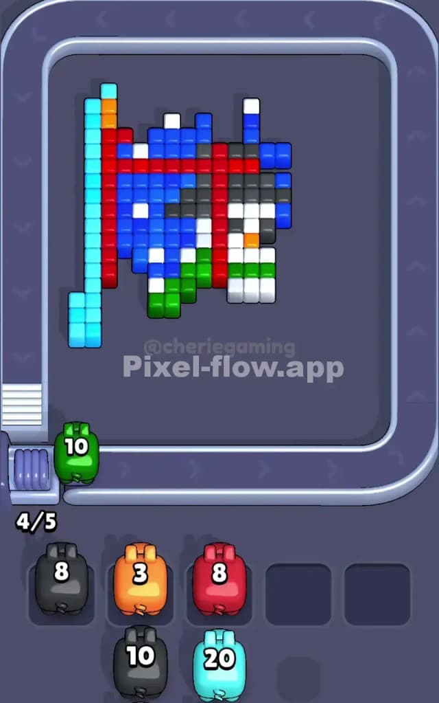 Pixel Flow Level 201 Solution 2