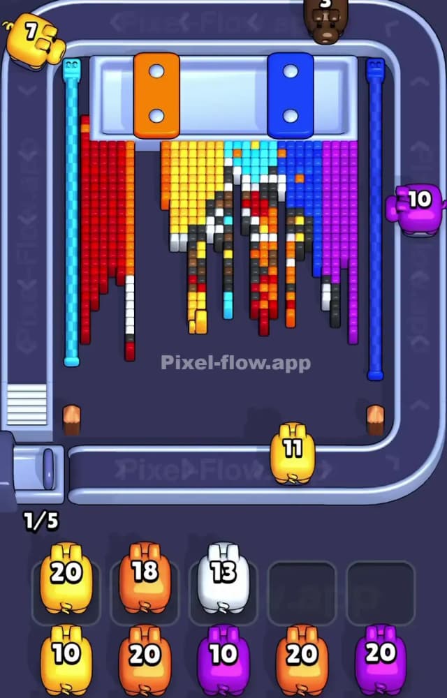 Pixel Flow Level 1447 Solution 2