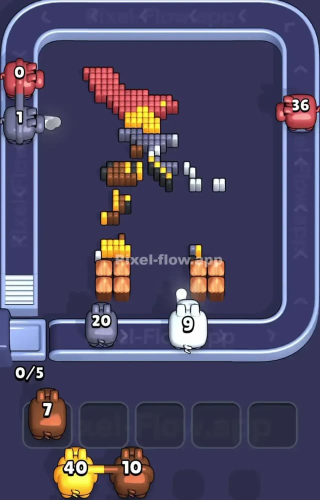 Pixel Flow Level 1266 Solution 3