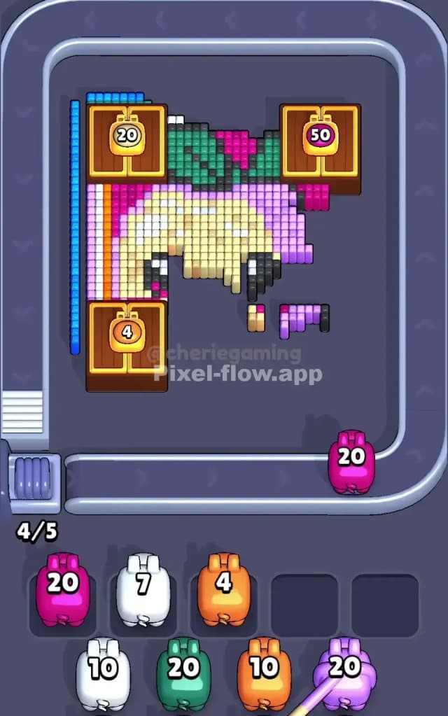 Pixel Flow Level 672 Solution 2