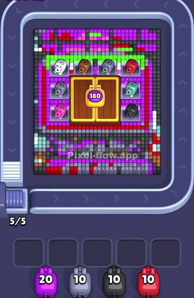 Pixel Flow Level 1733 Gameplay