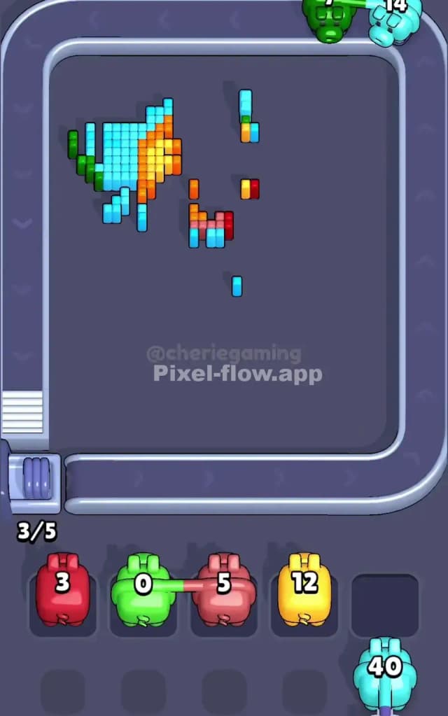 Pixel Flow Level 355 Solution 3
