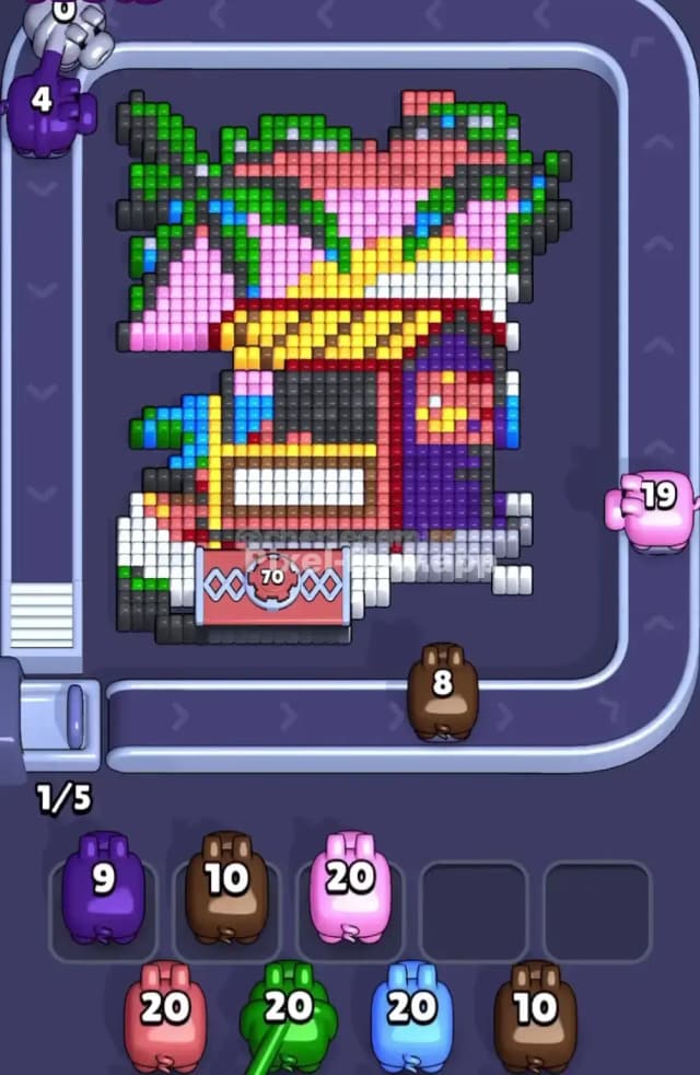 Pixel Flow Level 1627 Solution 1