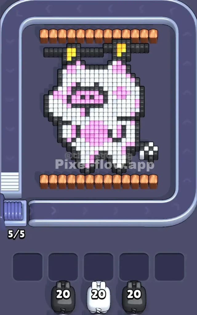 Pixel Flow Level 121 Gameplay