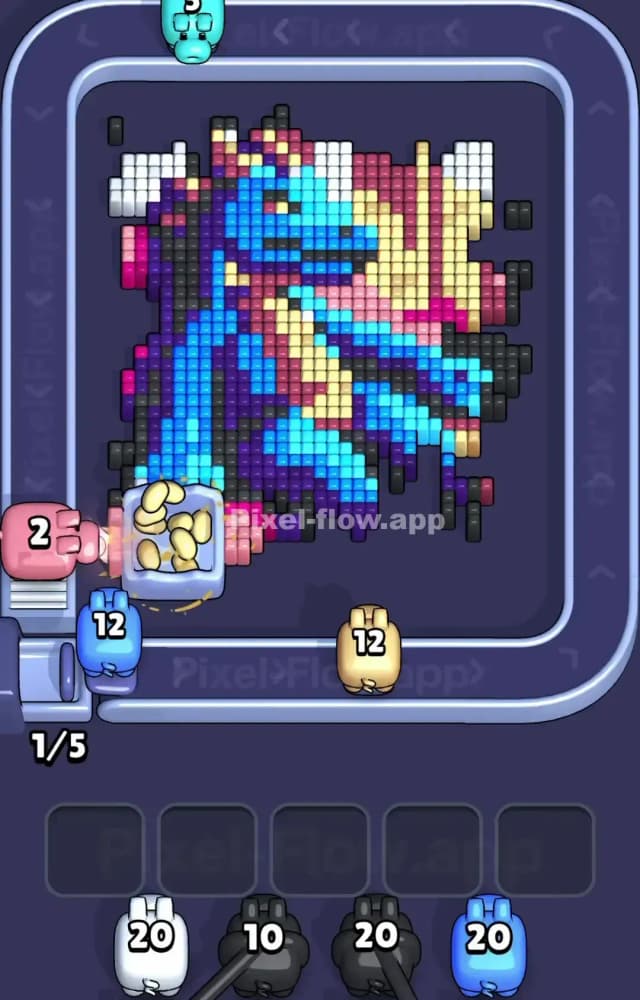 Pixel Flow Level 1293 Solution 1