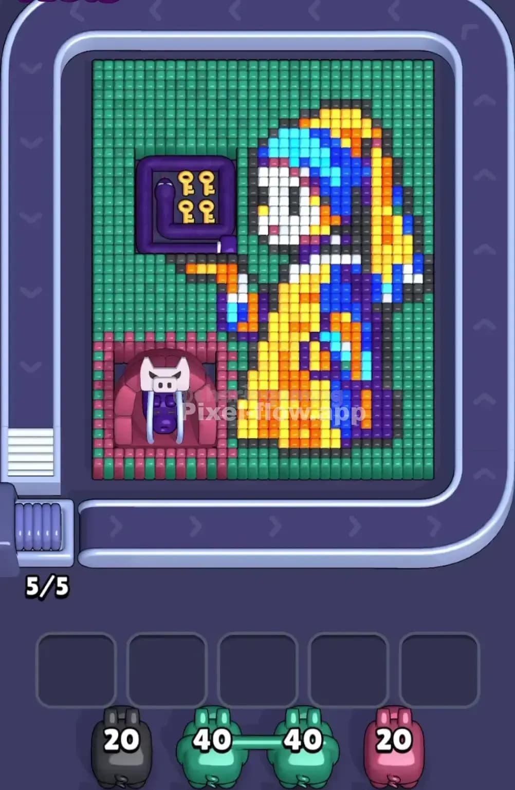 Pixel Flow Level 1708 Screenshot