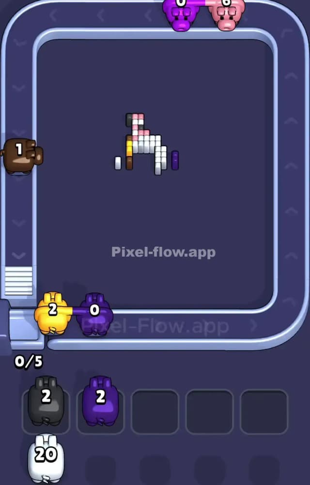 Pixel Flow Level 989 Solution 3