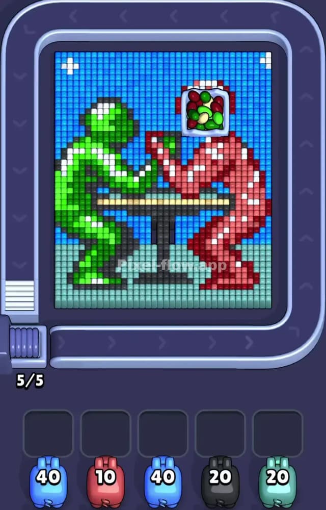 Pixel Flow Level 1276 Gameplay