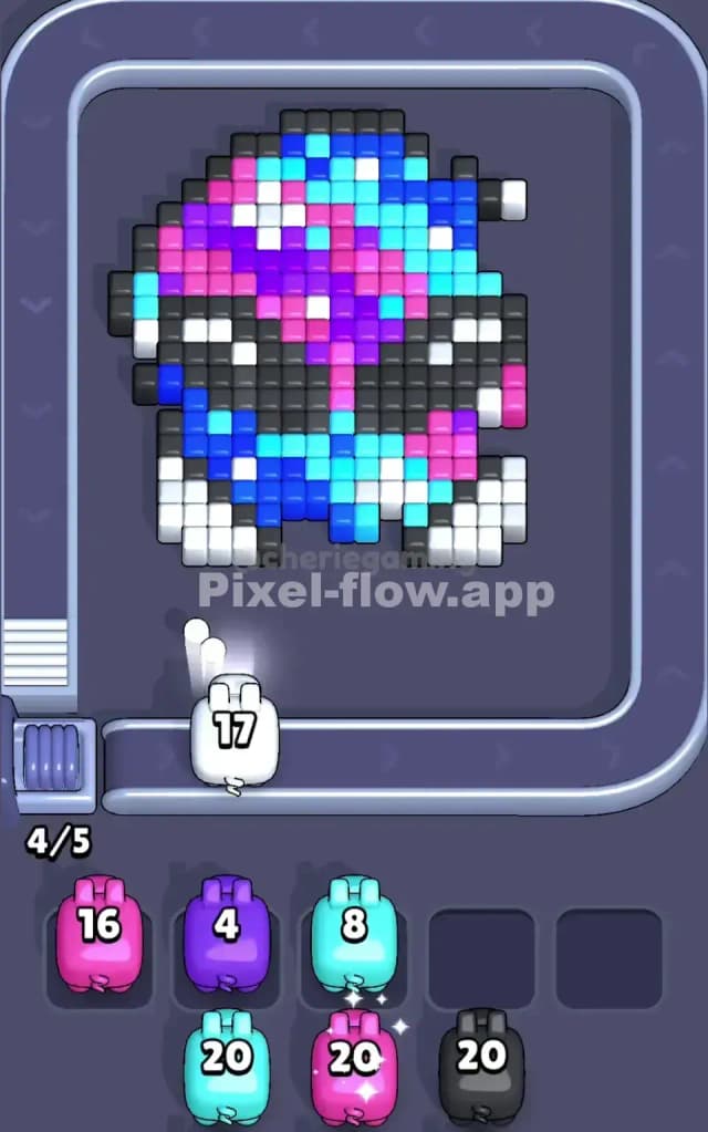 Pixel Flow Level 127 Solution 1