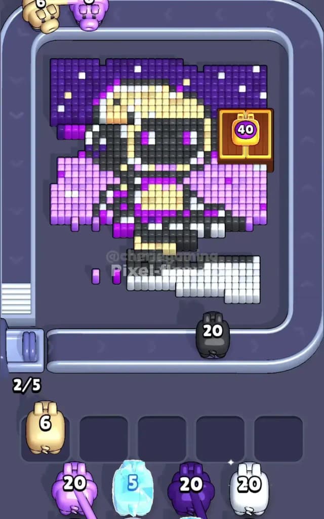 Pixel Flow Level 588 Solution 1