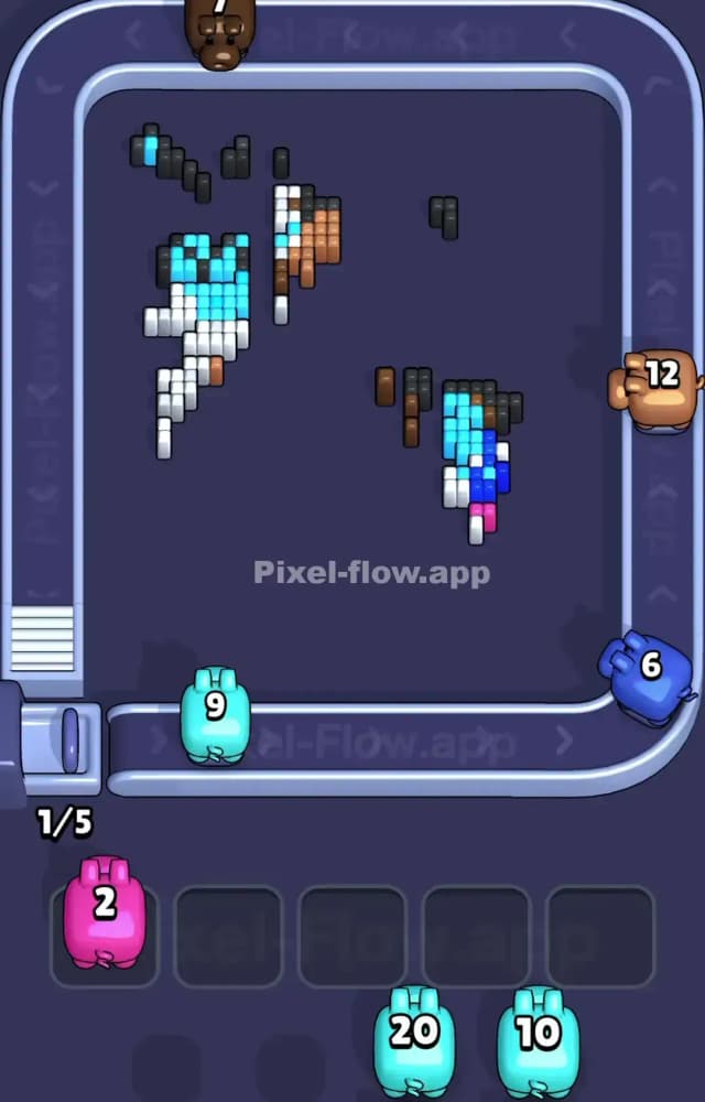 Pixel Flow Level 1378 Solution 3