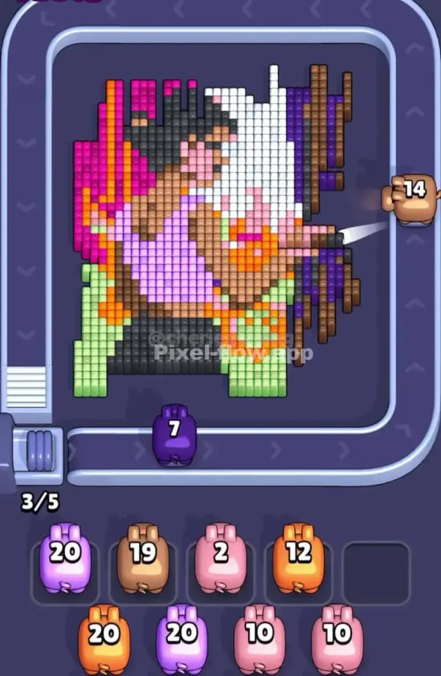 Pixel Flow Level 1777 Solution 1