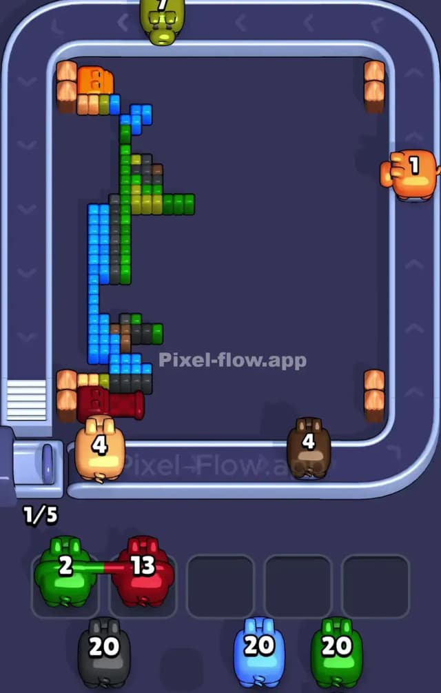 Pixel Flow Level 826 Solution 3