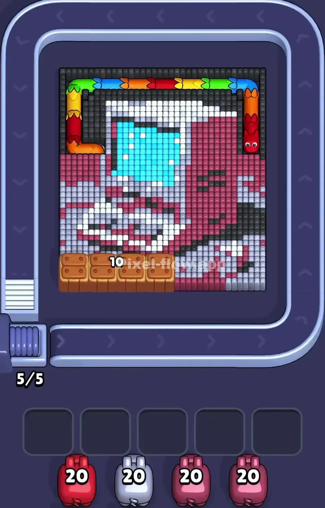 Pixel Flow Level 1212 Screenshot