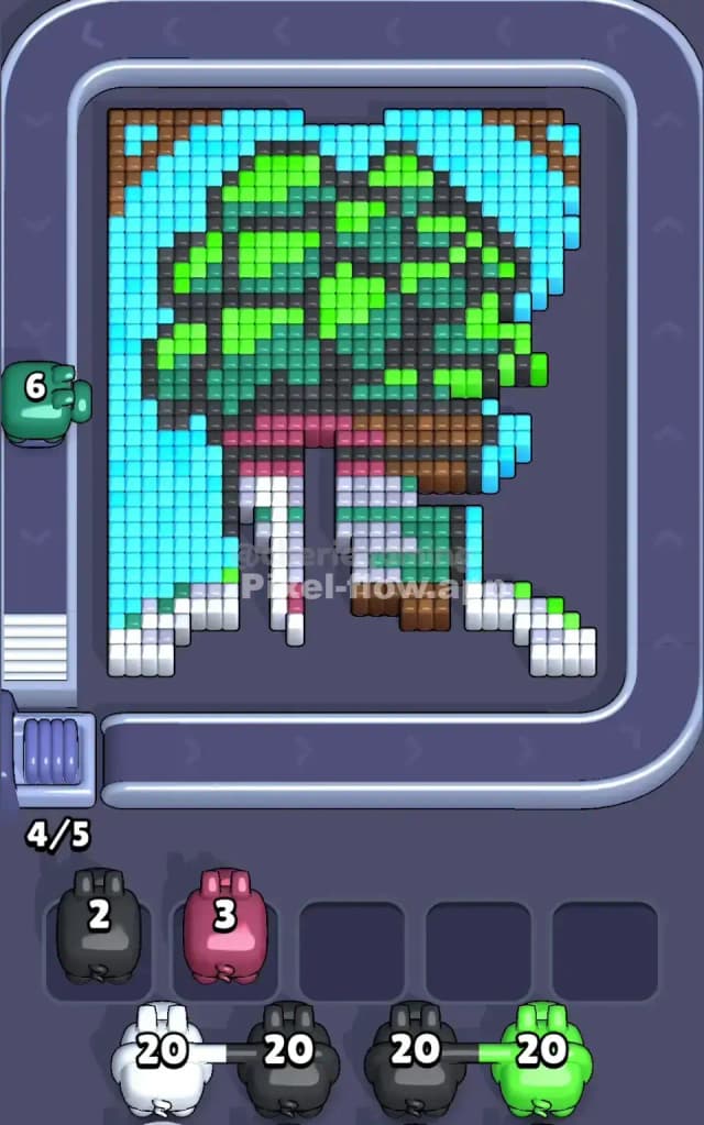 Pixel Flow Level 592 Solution 1