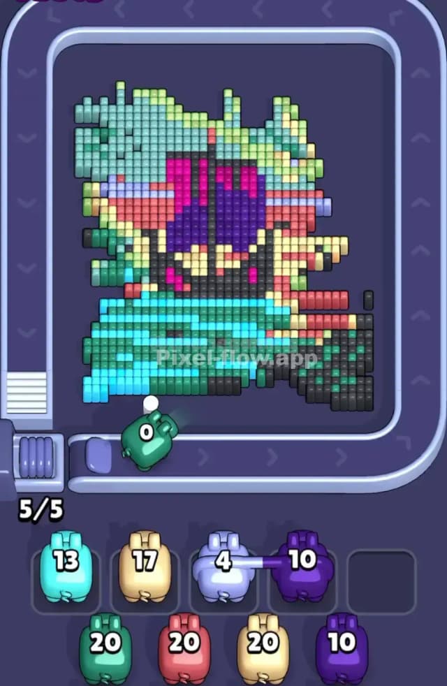 Pixel Flow Level 1743 Solution 1