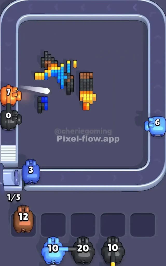 Pixel Flow Level 612 Solution 3