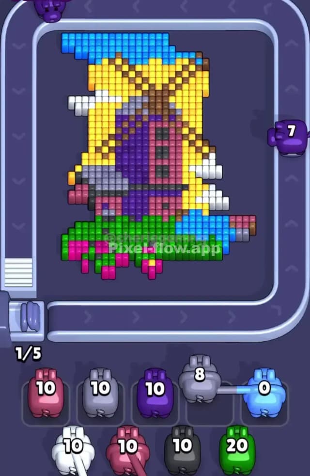 Pixel Flow Level 1713 Solution 1