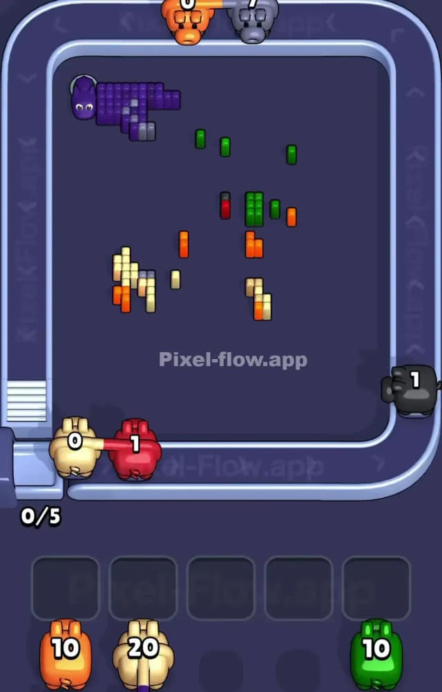 Pixel Flow Level 1295 Solution 3