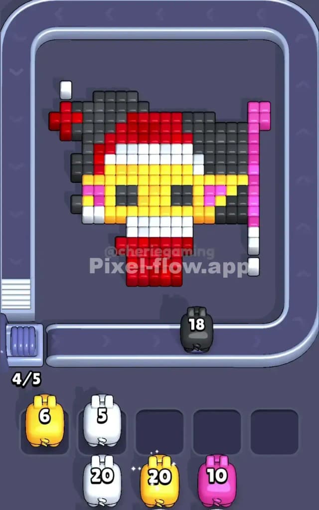Pixel Flow Level 9 Solution 1