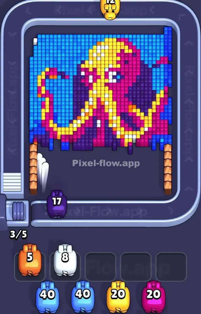 Pixel Flow Level 1270 Solution 2