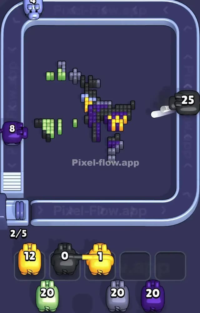 Pixel Flow Level 1288 Solution 3