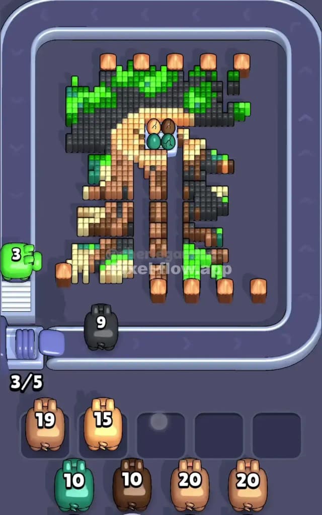 Pixel Flow Level 654 Solution 2