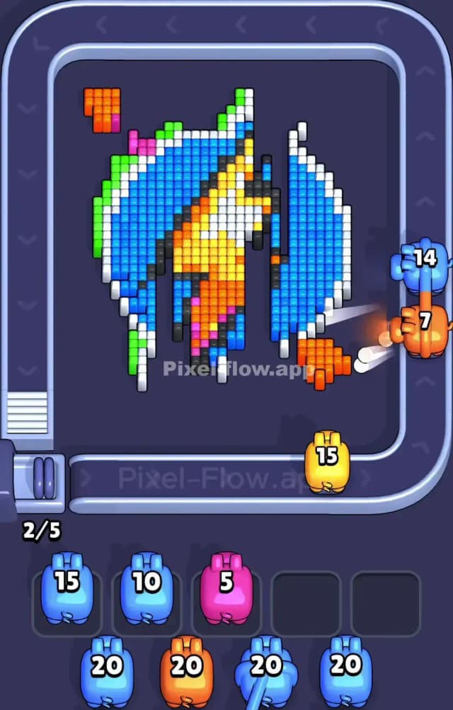 Pixel Flow Level 932 Solution 2