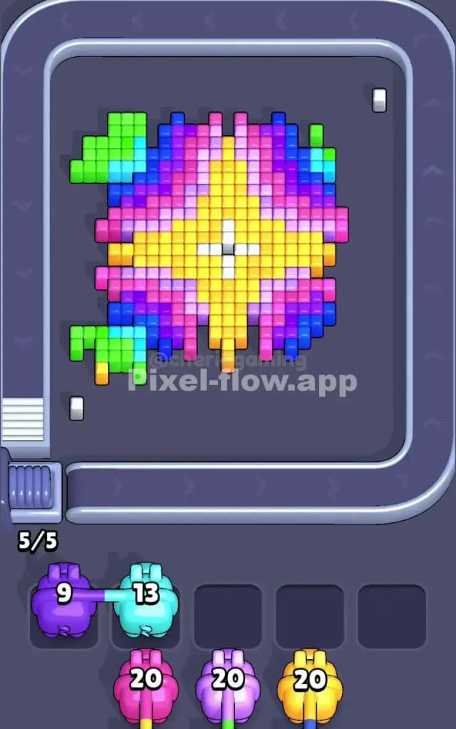 Pixel Flow Level 137 Solution 1