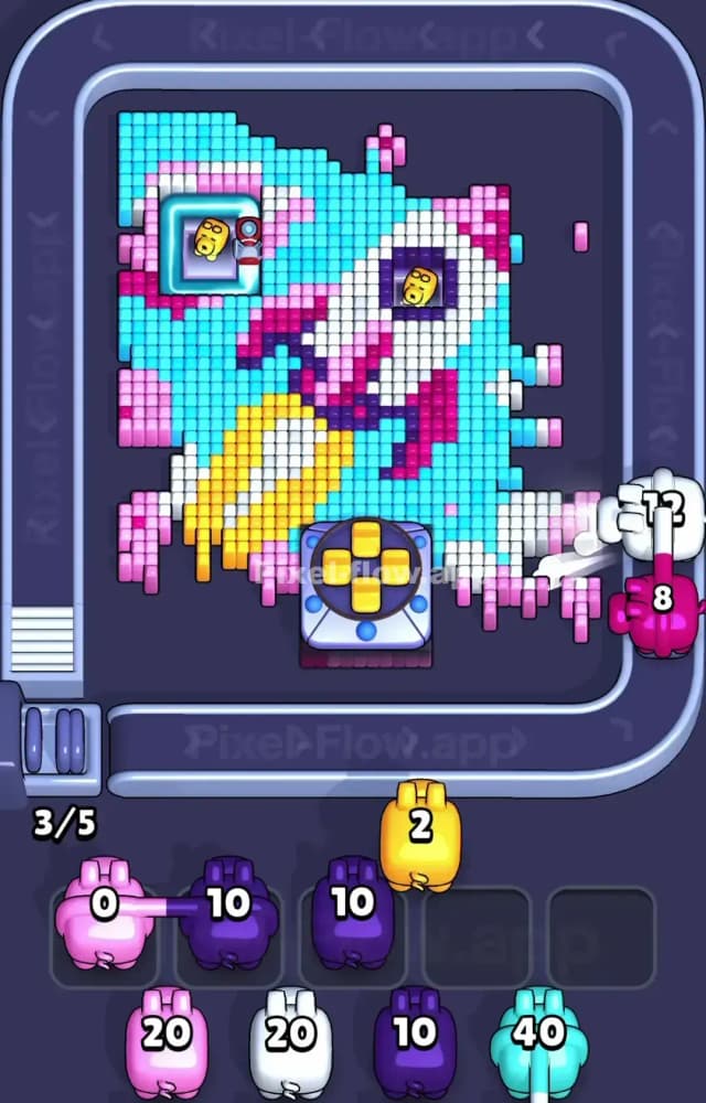 Pixel Flow Level 1244 Solution 1