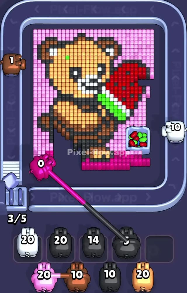 Pixel Flow Level 1540 Solution 1