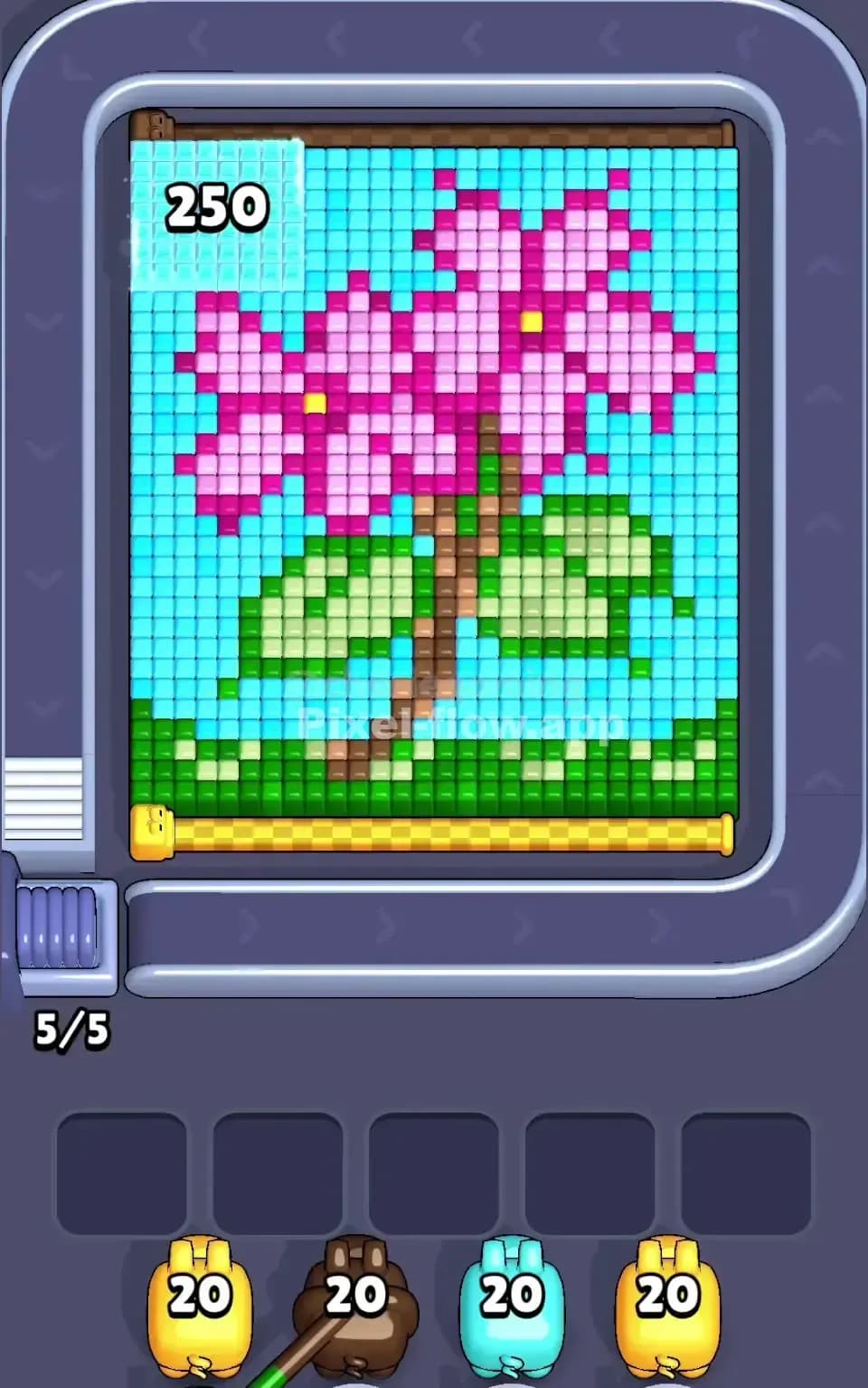Pixel Flow Level 624 Screenshot