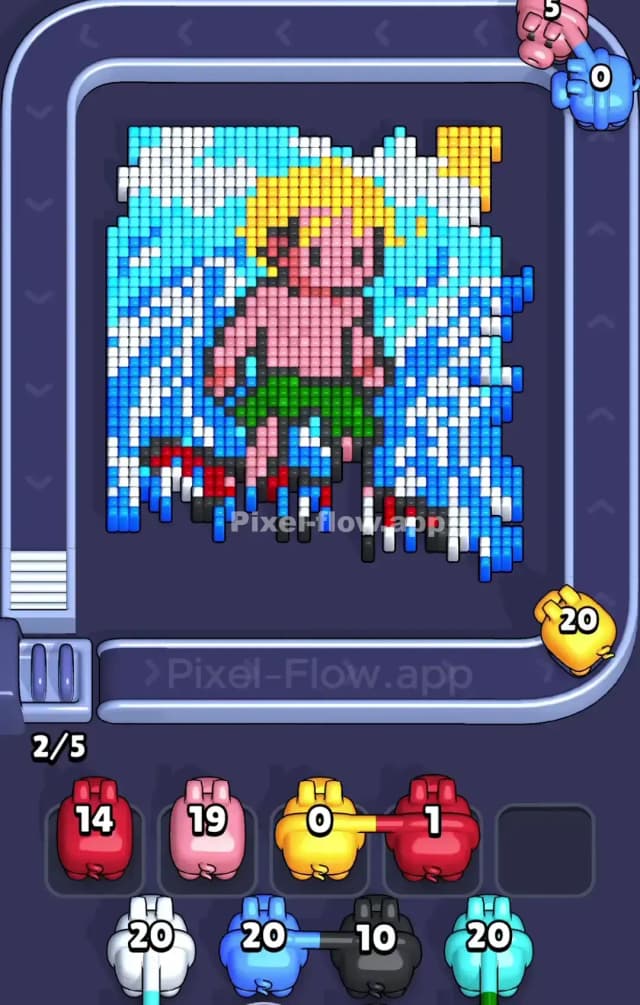 Pixel Flow Level 876 Solution 1
