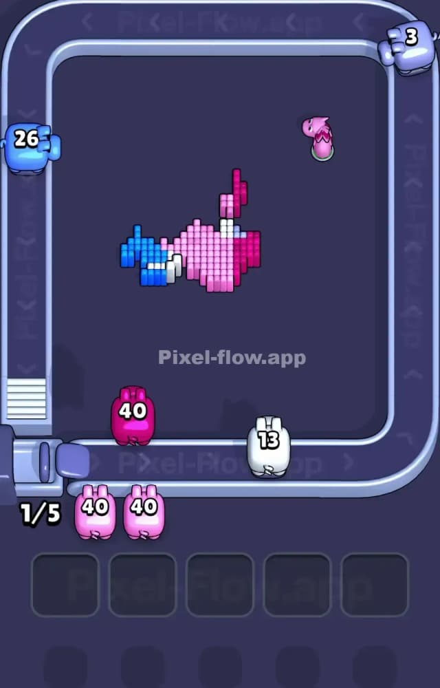 Pixel Flow Level 1249 Solution 3