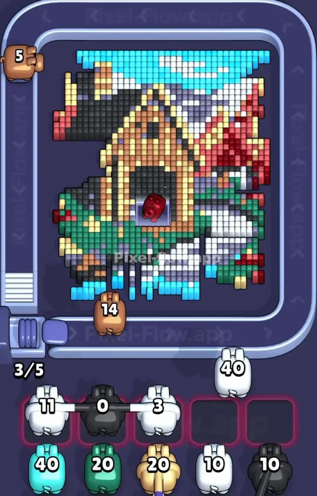 Pixel Flow Level 1239 Solution 1