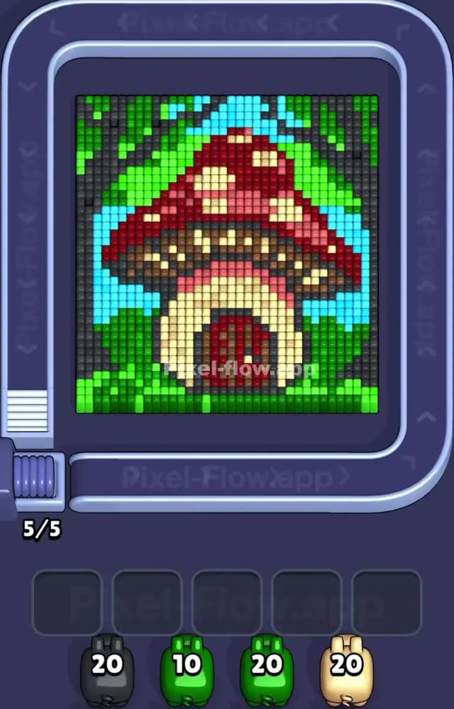 Pixel Flow Level 1384 Gameplay