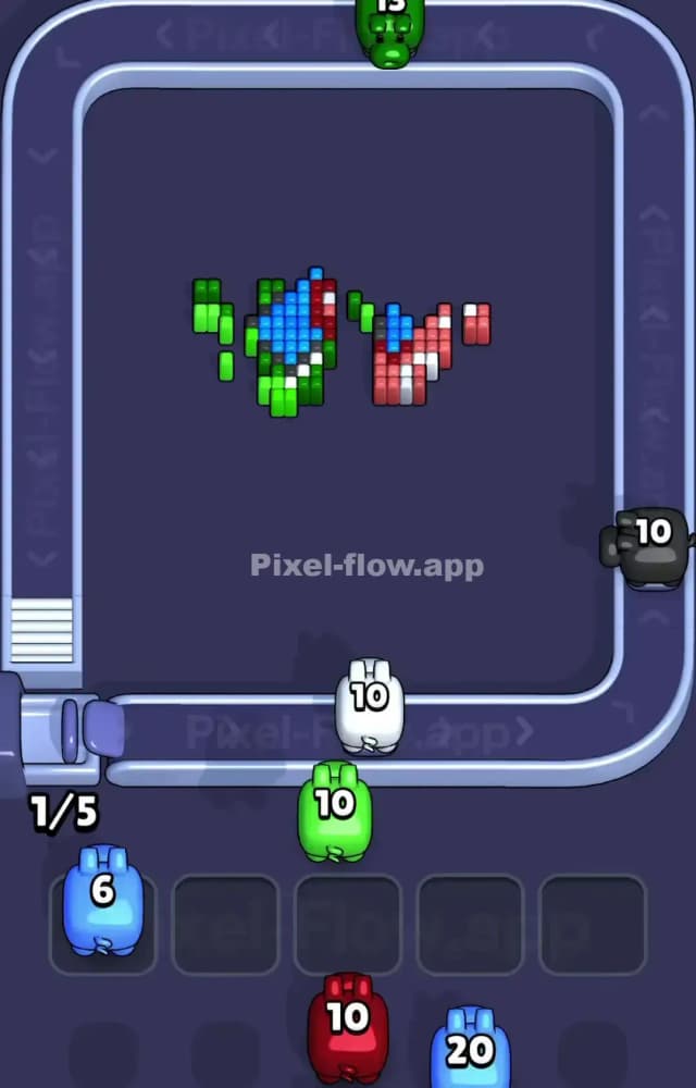 Pixel Flow Level 1276 Solution 3