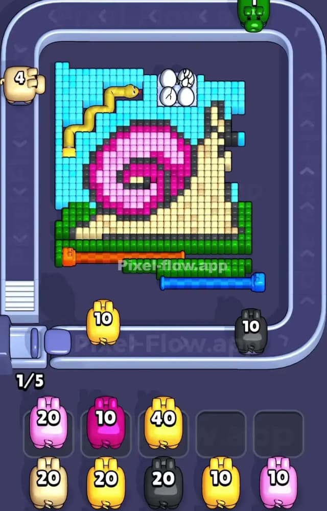 Pixel Flow Level 1088 Solution 1