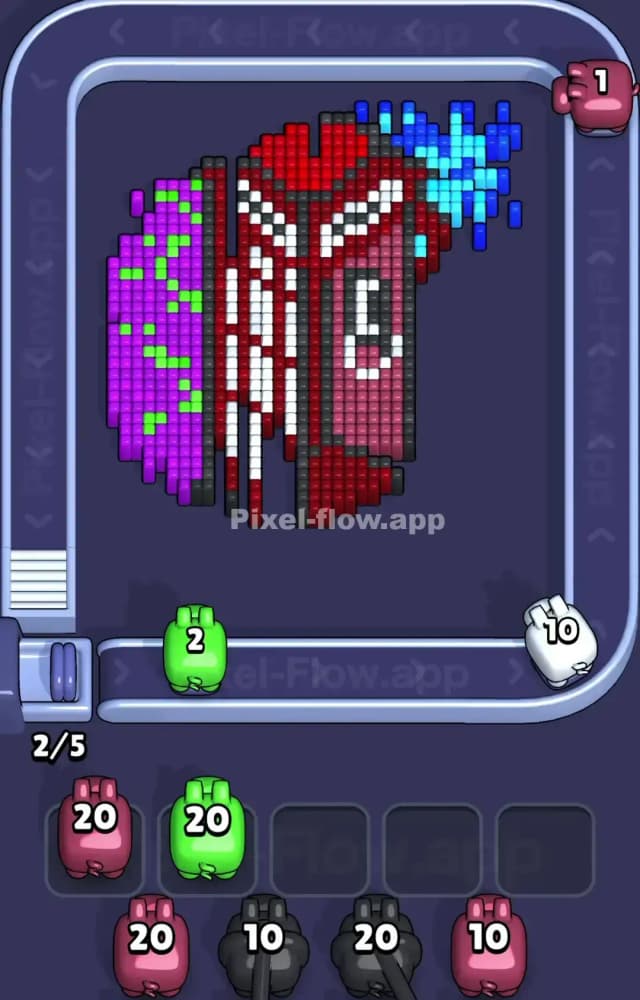Pixel Flow Level 1562 Solution 2