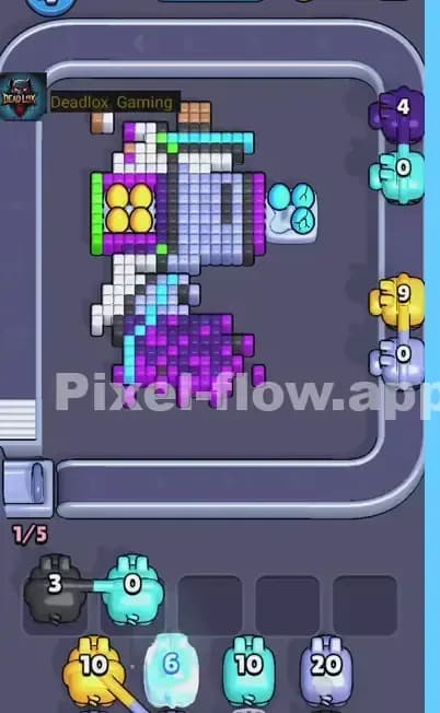Pixel Flow Level 461 Solution 1